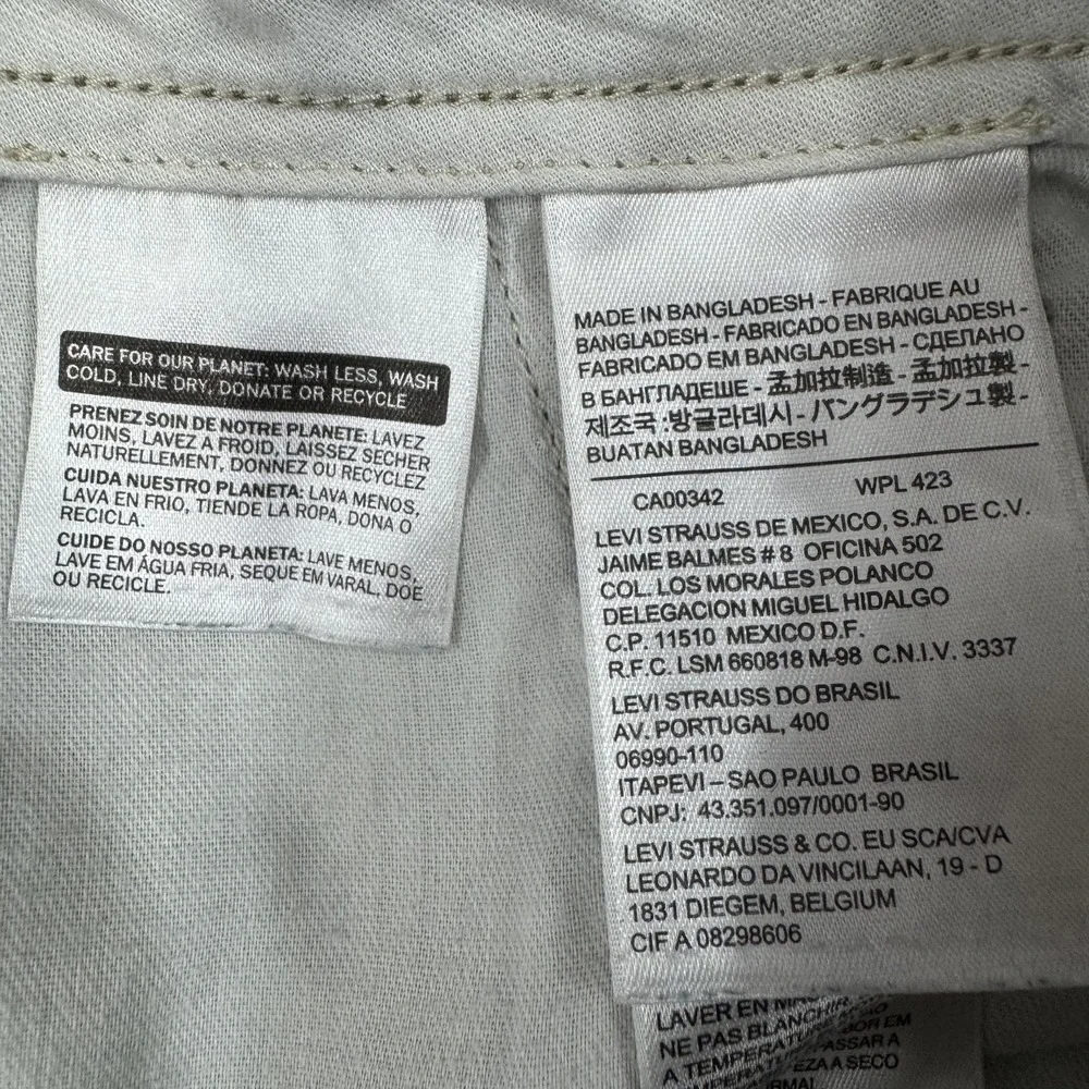 Levis Shorts Mens 40 Beige Carrier Cargo Utility‎ Trail Hiking Outdoor Skater